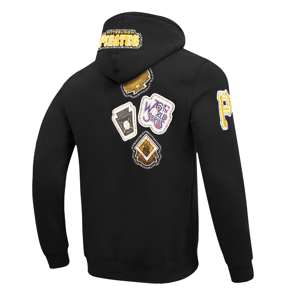 MLB PITTSBURGH PIRATES DIY PICK STITCH MEN'S DK PO HOODIE (BLACK)