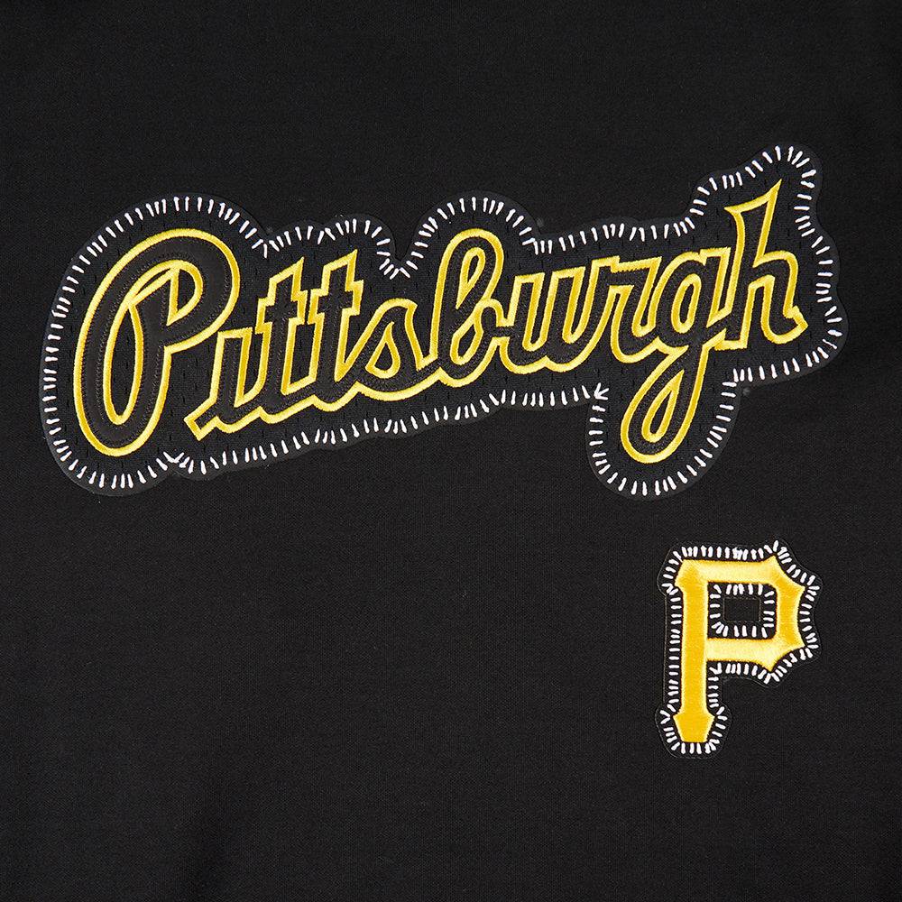 MLB PITTSBURGH PIRATES DIY PICK STITCH MEN'S DK PO HOODIE (BLACK)