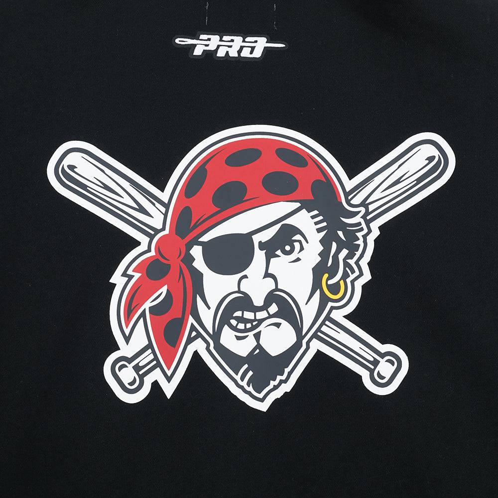 MLB PITTSBURGH PIRATES LIVING LARGE MEN'S DROP SHOULDER FLC PO HOODI (BLACK)