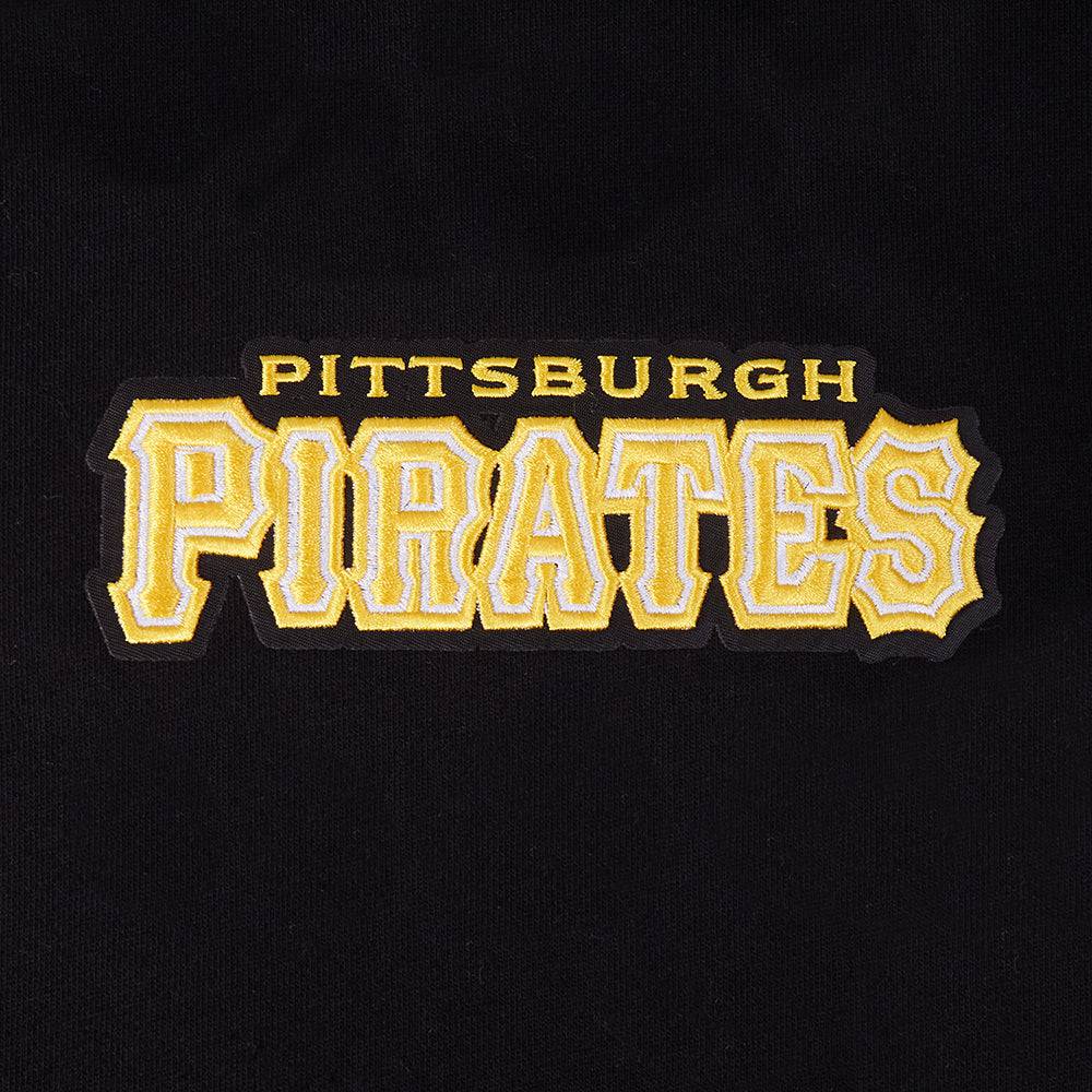 MLB PITTSBURGH PIRATES WINGSPAN MEN'S DROP SHOULDER FLC PO HOODIE (BLACK)