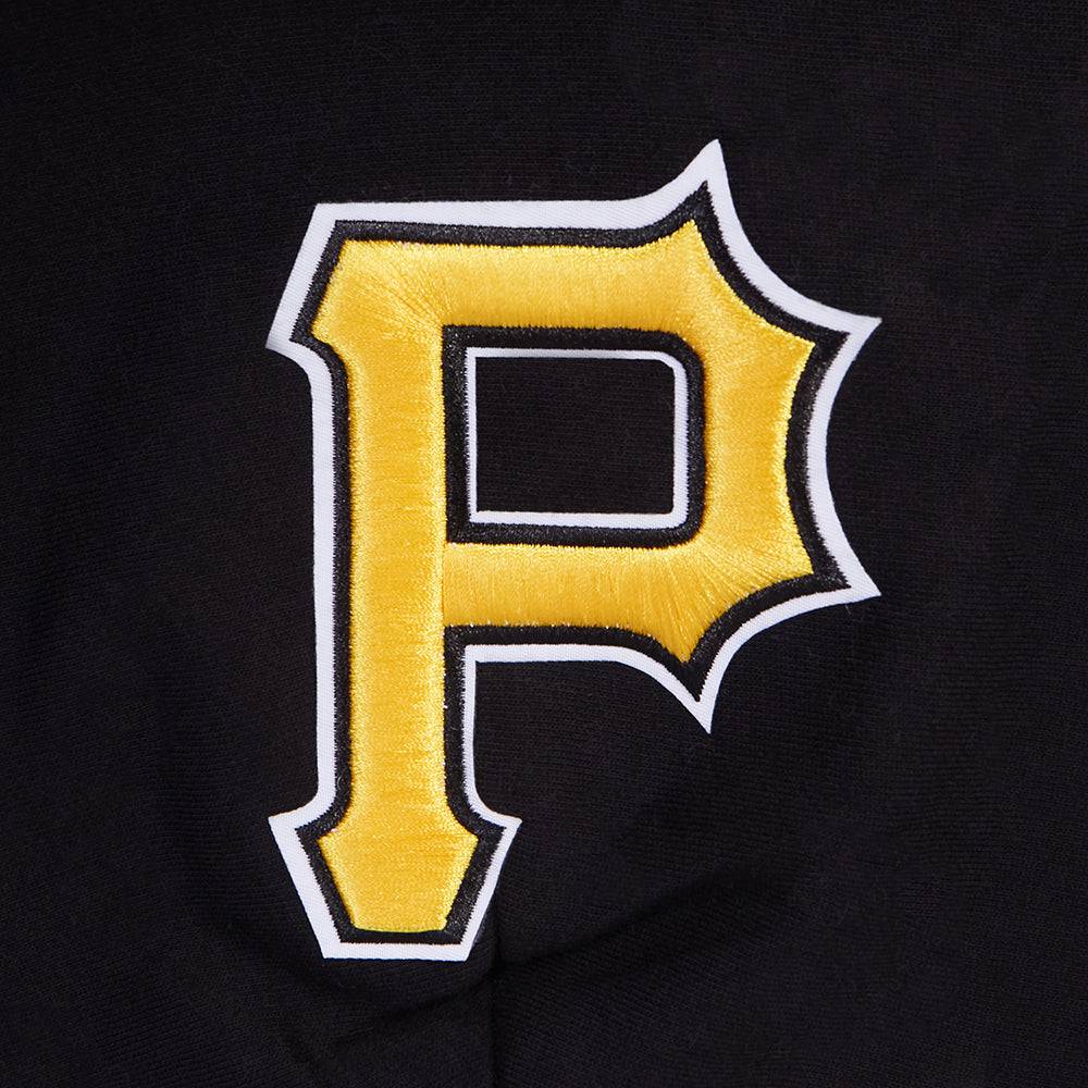 MLB PITTSBURGH PIRATES WINGSPAN MEN'S DROP SHOULDER FLC PO HOODIE (BLACK)