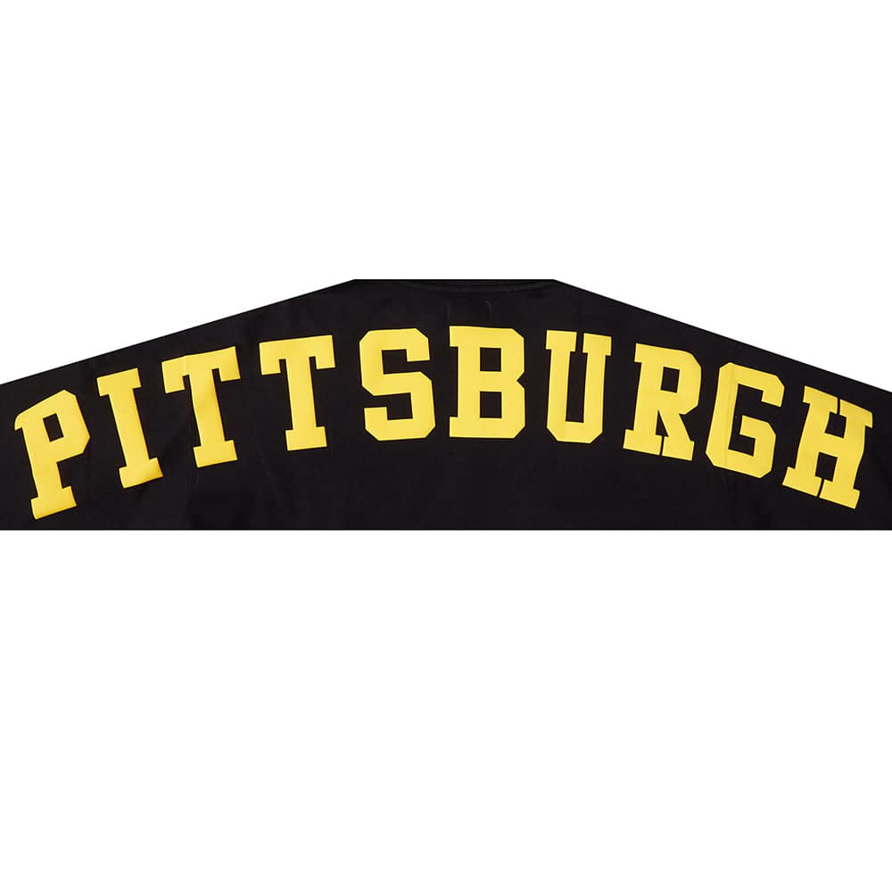 MLB PITTSBURGH PIRATES WINGSPAN MEN'S DROP SHOULDER FLC PO HOODIE (BLACK)