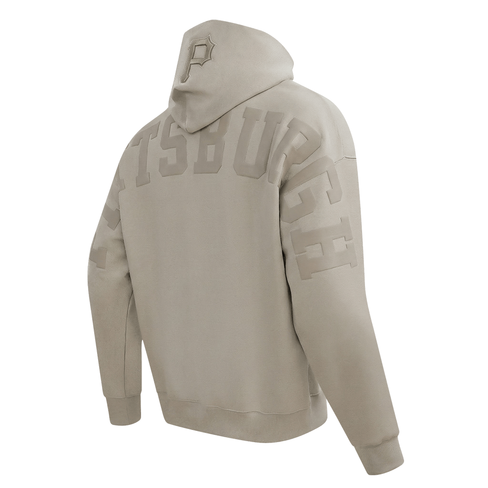 MLB PITTSBURGH PIRATES WINGSPAN MEN'S DROP SHOULDER FLC PO HOODIE (TAUPE)