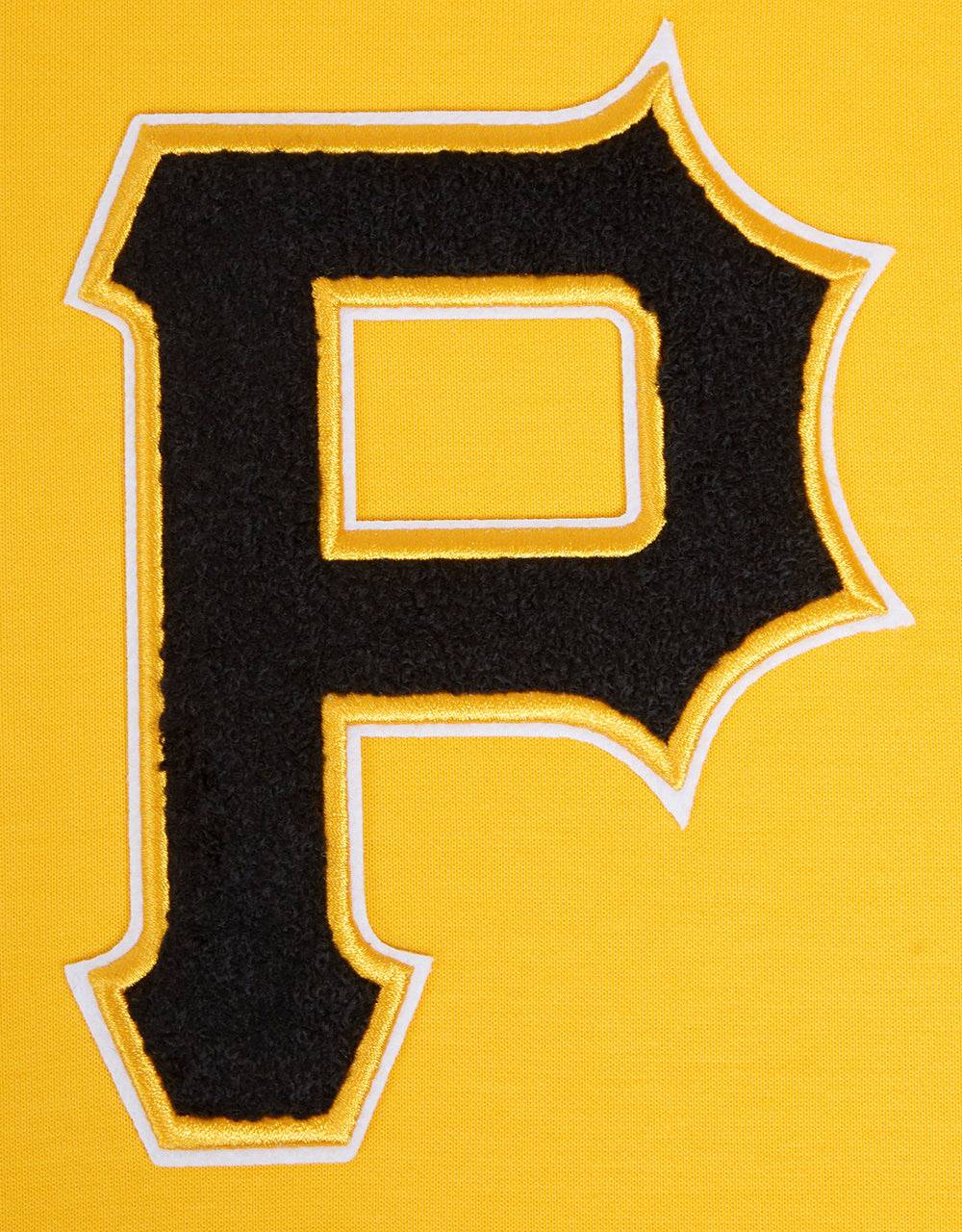 MLB PITTSBURGH PIRATES CLASSIC CHENILLE MEN'S PULL OVER HOODIE (YELLOW)