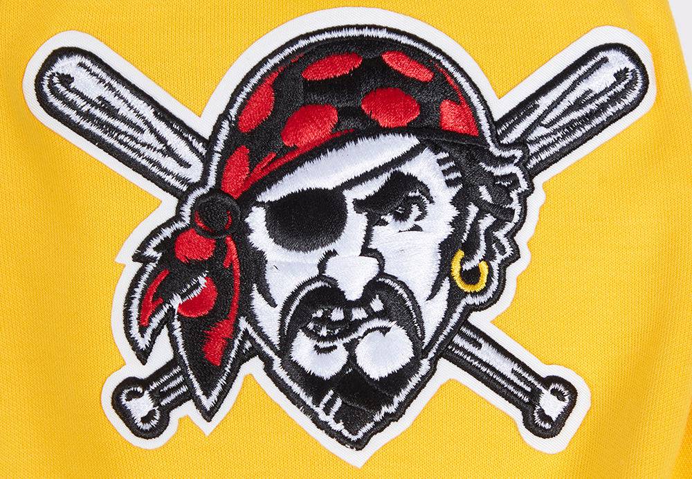 MLB PITTSBURGH PIRATES CLASSIC CHENILLE MEN'S PULL OVER HOODIE (YELLOW)