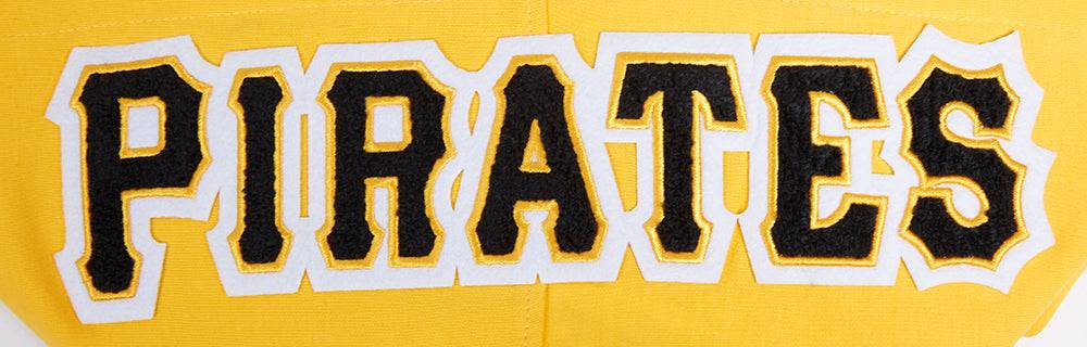 MLB PITTSBURGH PIRATES CLASSIC CHENILLE MEN'S PULL OVER HOODIE (YELLOW)