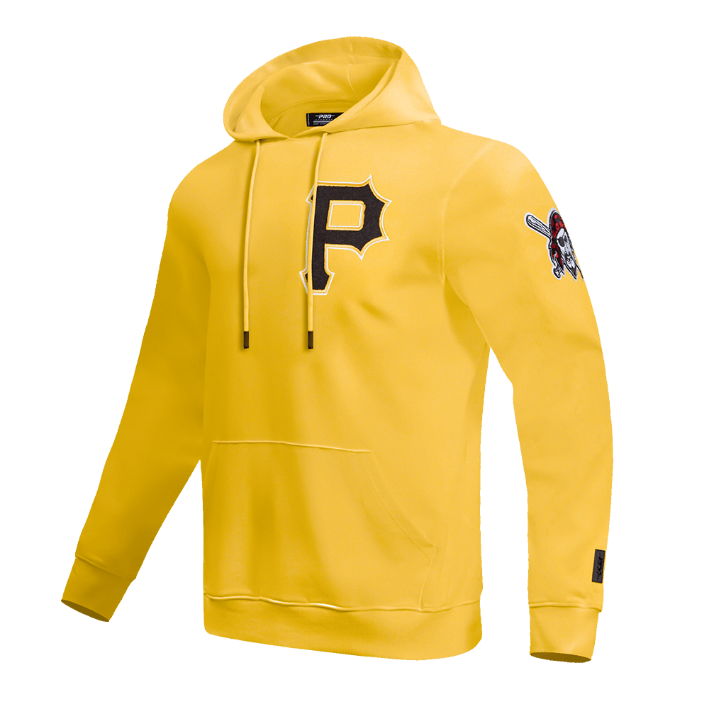 MLB PITTSBURGH PIRATES CLASSIC CHENILLE MEN'S PULL OVER HOODIE (YELLOW)