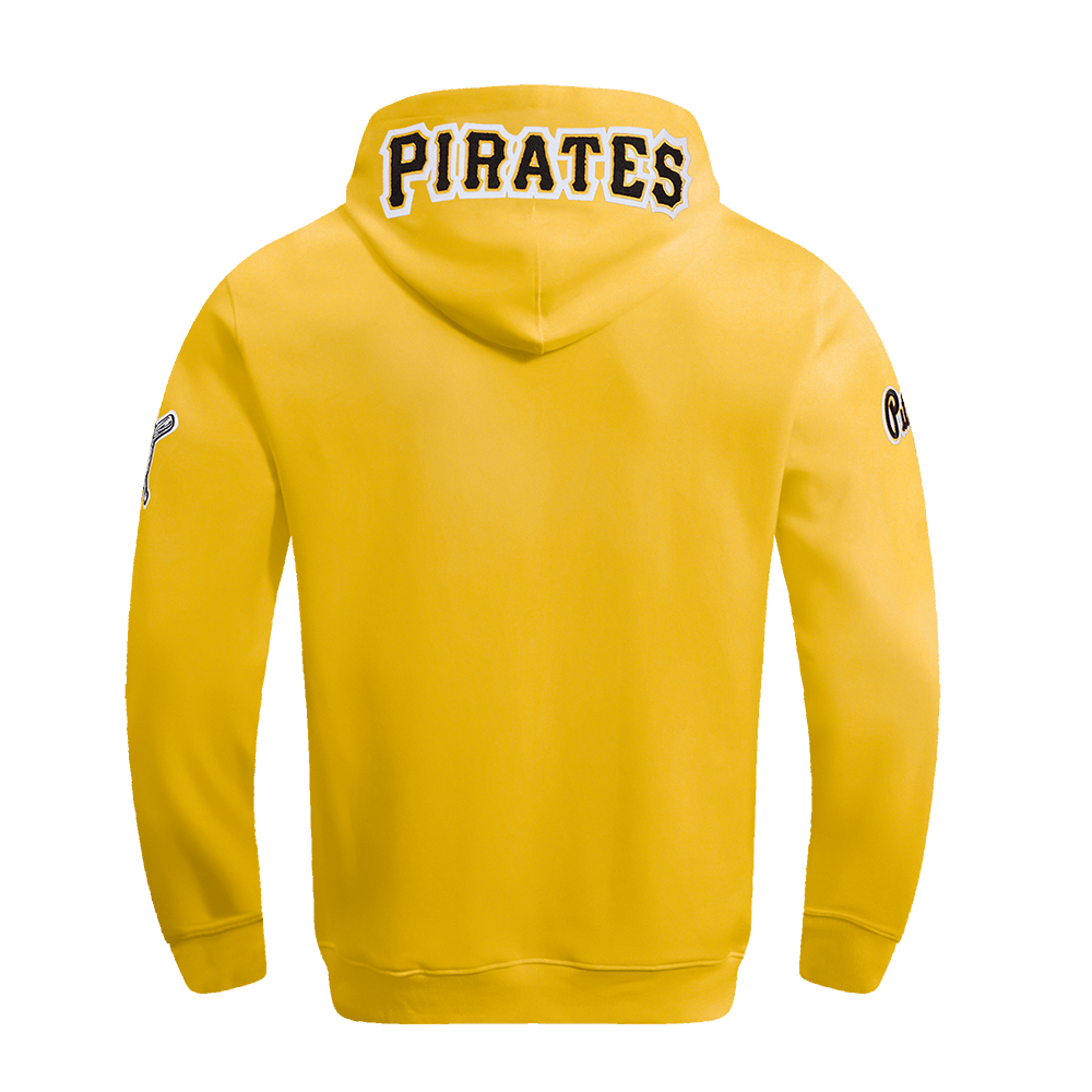 MLB PITTSBURGH PIRATES CLASSIC CHENILLE MEN'S PULL OVER HOODIE (YELLOW)