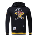 MLB PIRATAS DE PITTSBURGH SUDADERA CON CAPUCHA CERRADA PARA HOMBRE RETRO CLÁSICA (NEGRA/AMARILLA)