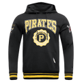 MLB PITTSBURGH PIRATES CREST EMBLEM MEN'S RIB PO HOODIE (BLACK/YELLOW)