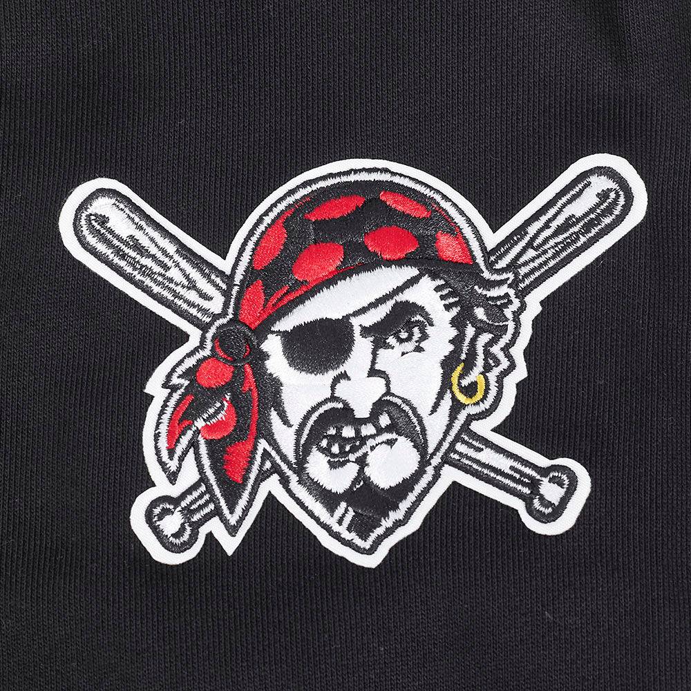 MLB PITTSBURGH PIRATES CREST EMBLEM MEN'S RIB PO HOODIE (BLACK/YELLOW)