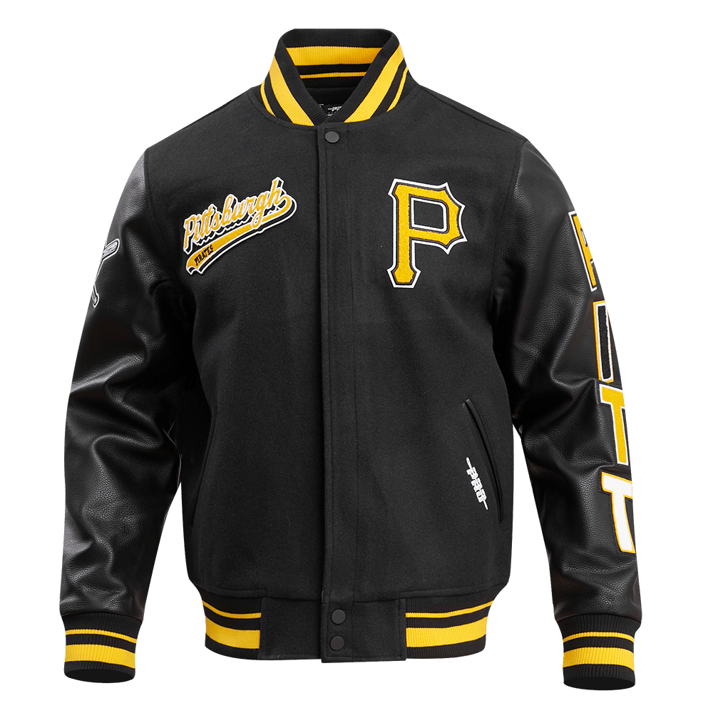 MLB PITTSBURGH PIRATES SCRIPT TAIL MEN'S RIB WOOL VARSITY (BLACK/YELLOW)