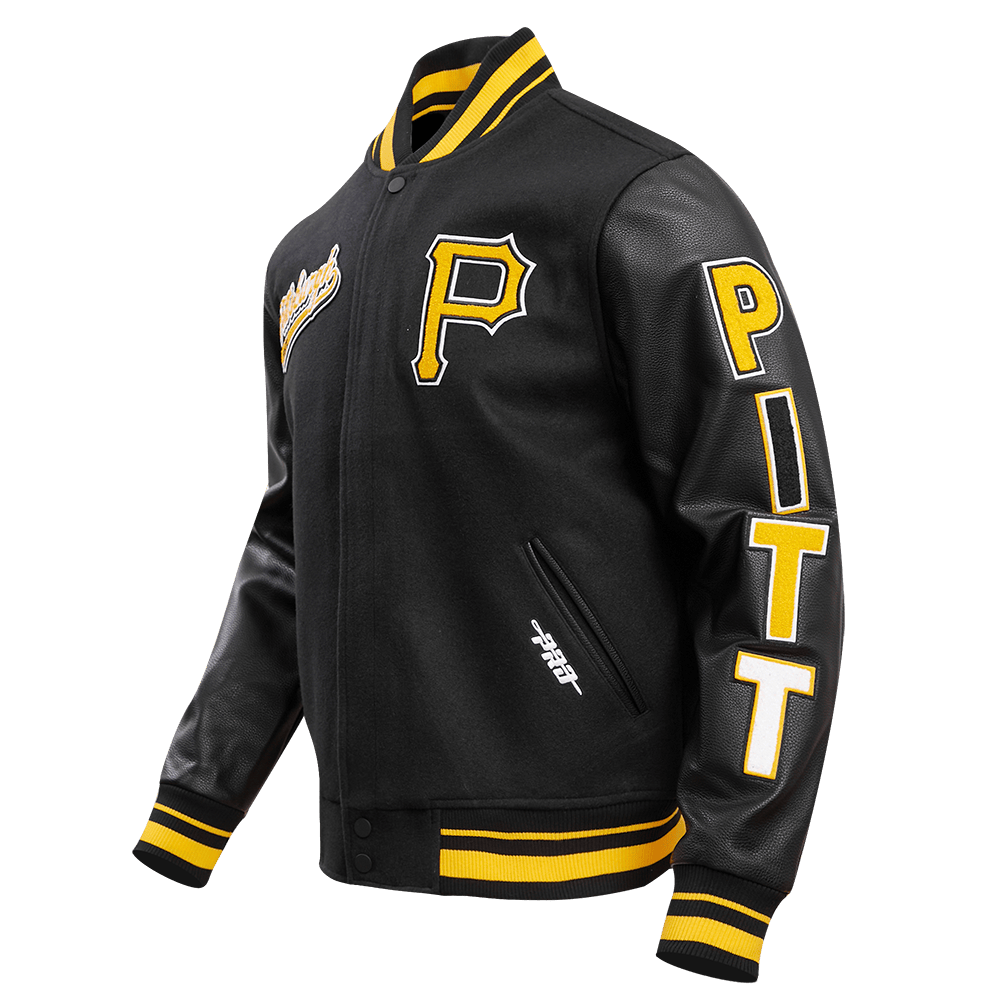 MLB PITTSBURGH PIRATES SCRIPT TAIL MEN'S RIB WOOL VARSITY (BLACK/YELLOW)