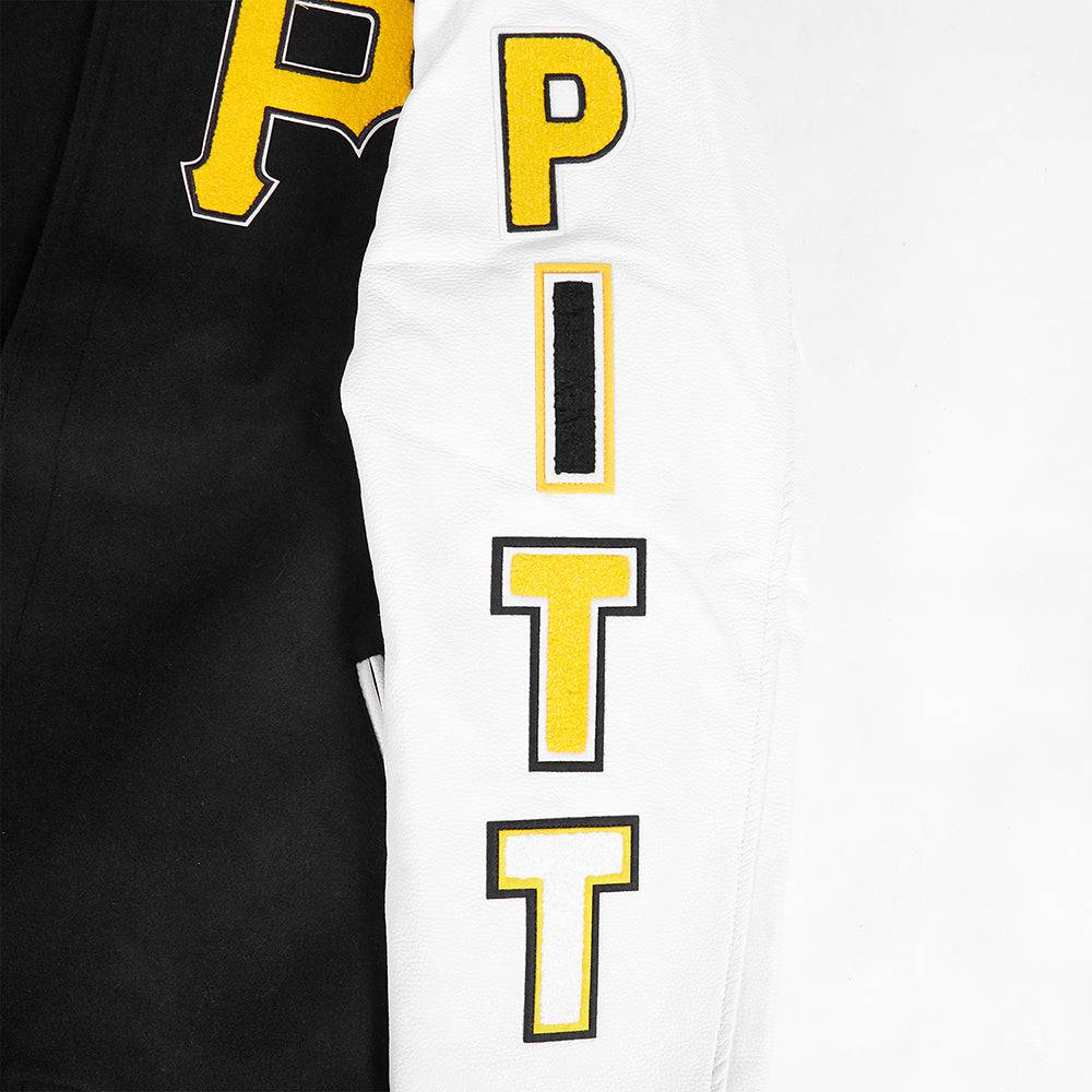 MLB PITTSBURGH PIRATES CLASSIC WOOL MEN'S VARSITY JACKET (BLACK/WHITE)