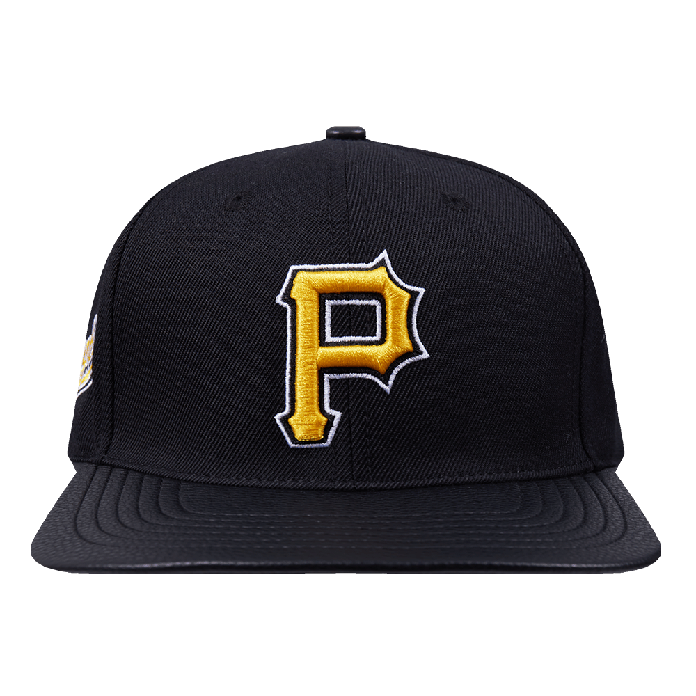 MLB PITTSBURGH PIRATES SCRIPT TAIL WOOL STRAPBACK (BLACK)