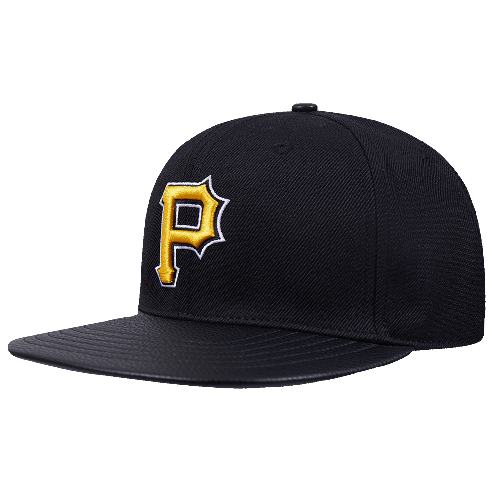 MLB PITTSBURGH PIRATES SCRIPT TAIL WOOL STRAPBACK (BLACK)