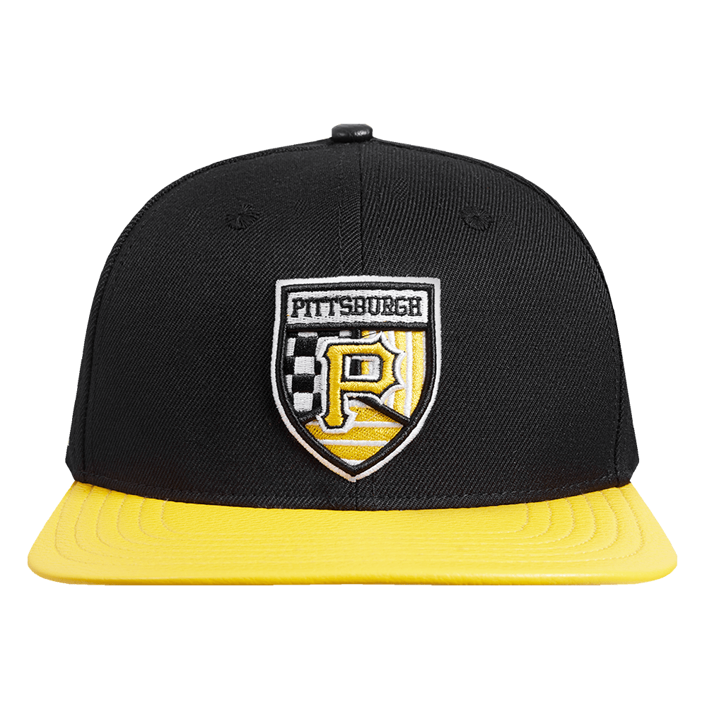 GORRA MLB PITTSBURGH PIRATES DE LANA CON LOGO FAST LANE Y CIERRE AJUSTABLE (NEGRA)