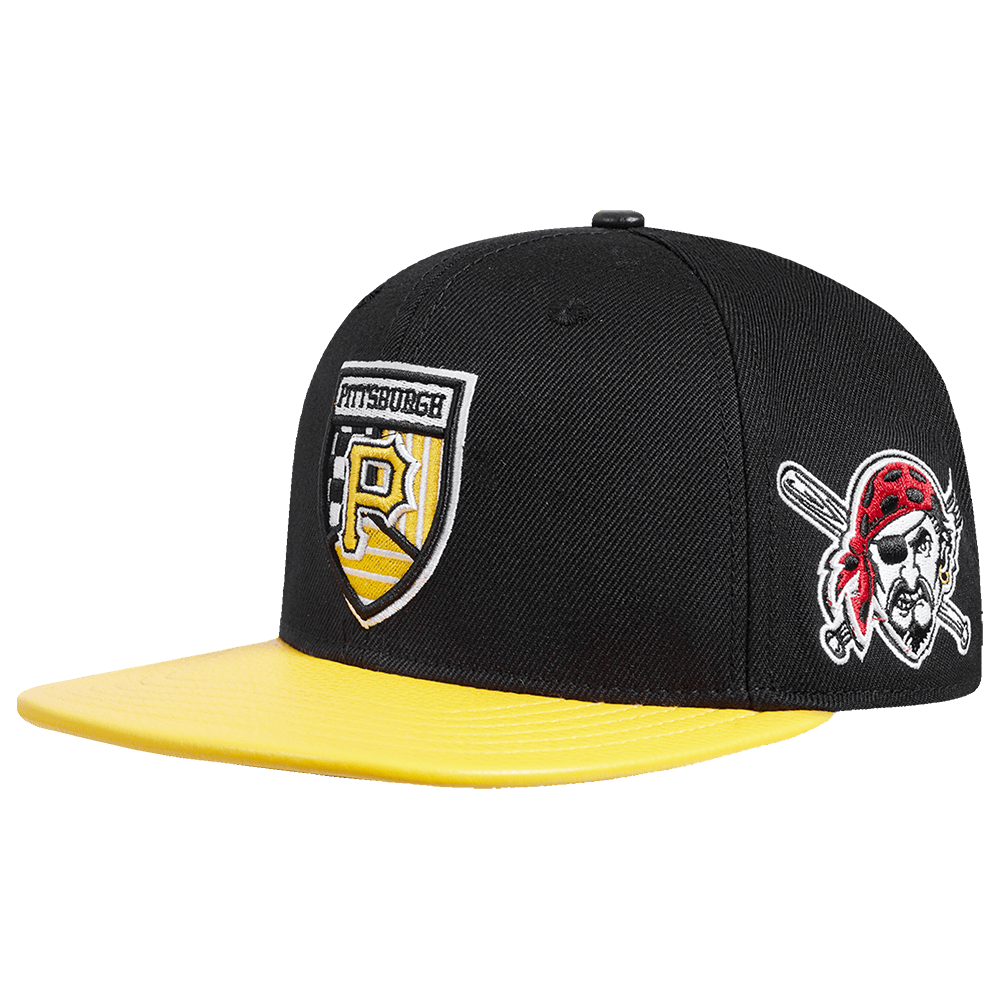 GORRA MLB PITTSBURGH PIRATES DE LANA CON LOGO FAST LANE Y CIERRE AJUSTABLE (NEGRA)