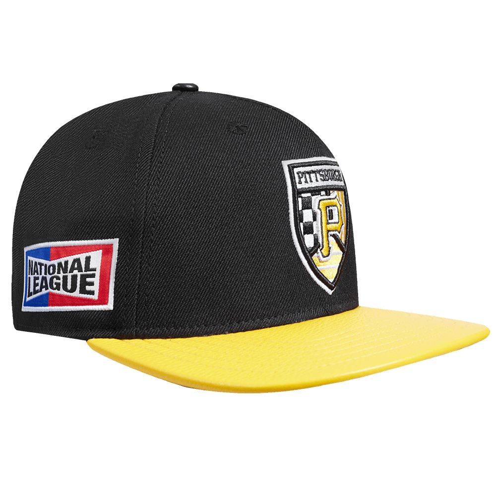 GORRA MLB PITTSBURGH PIRATES DE LANA CON LOGO FAST LANE Y CIERRE AJUSTABLE (NEGRA)