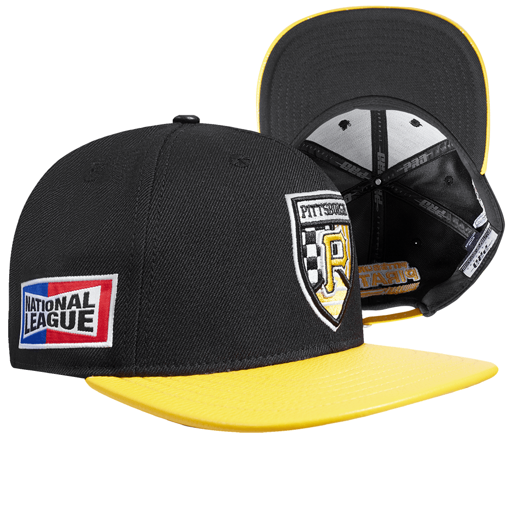 GORRA MLB PITTSBURGH PIRATES DE LANA CON LOGO FAST LANE Y CIERRE AJUSTABLE (NEGRA)