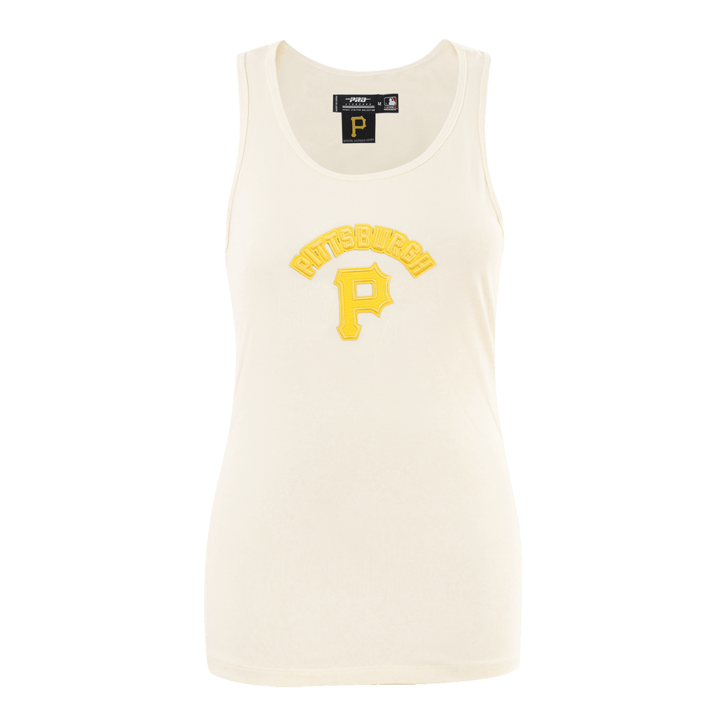 MLB PITTSBURGH PIRATES TRIPLE TONAL RELAXED FIT WOMEN'S RACERBACK (EGGSHELL)