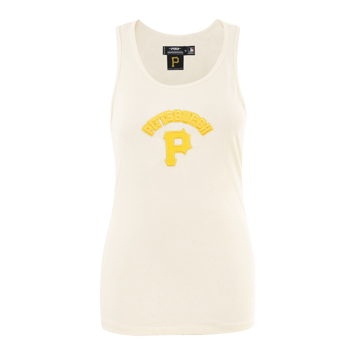 MLB PITTSBURGH PIRATES TRIPLE TONAL RELAXED FIT WOMEN'S RACERBACK (EGGSHELL)