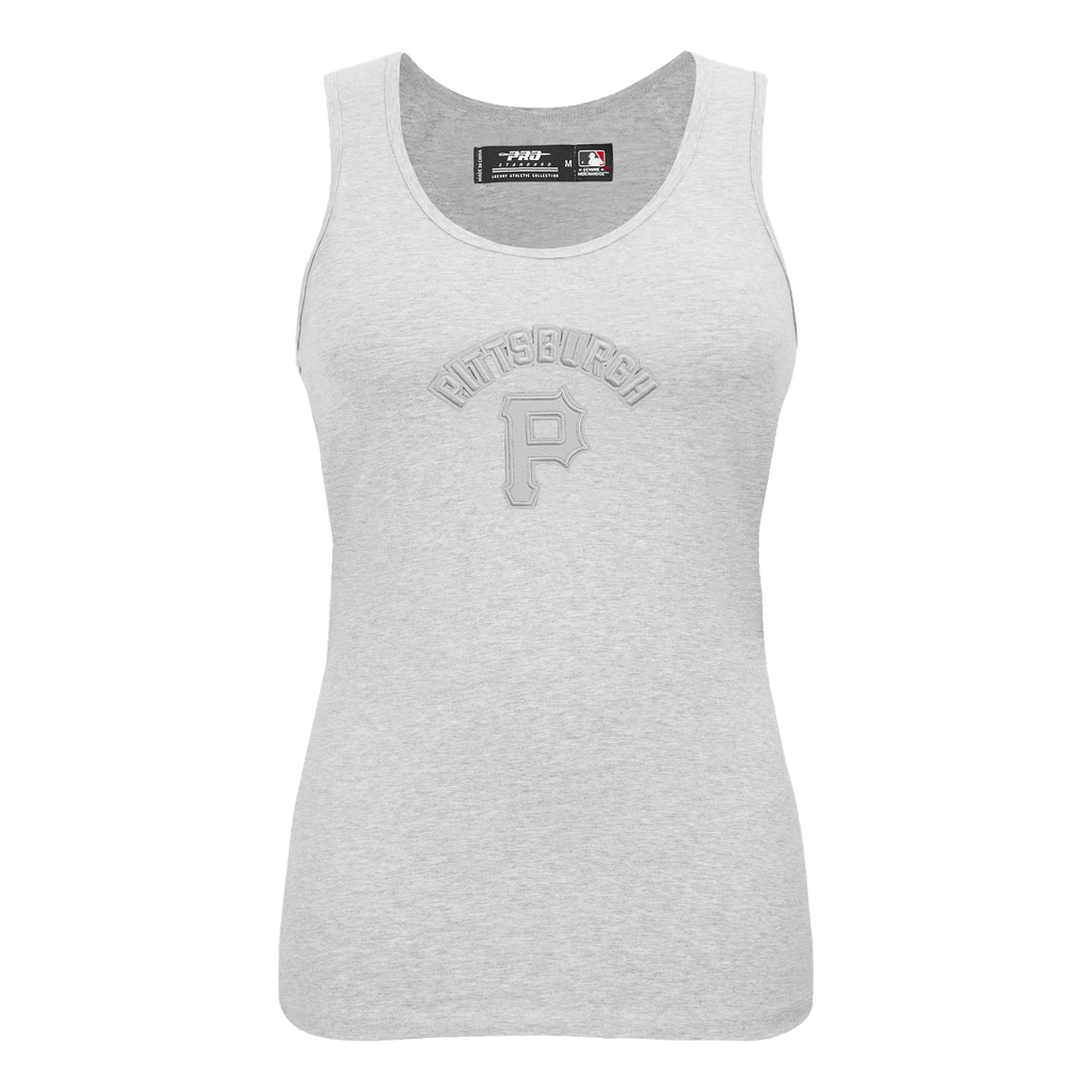MLB PITTSBURGH PIRATES TRIPLE TONAL RELAXED FIT WOMEN'S RACERBACK (HEATHER GREY)