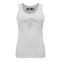 MLB PITTSBURGH PIRATES TRIPLE TONAL RELAXED FIT WOMEN'S RACERBACK (HEATHER GREY)