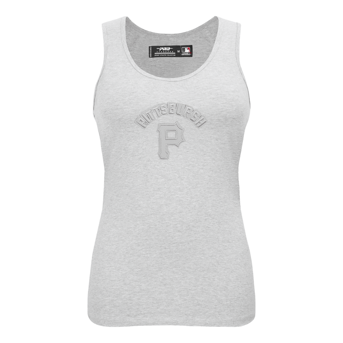 MLB PITTSBURGH PIRATES TRIPLE TONAL RELAXED FIT WOMEN'S RACERBACK (HEATHER GREY)