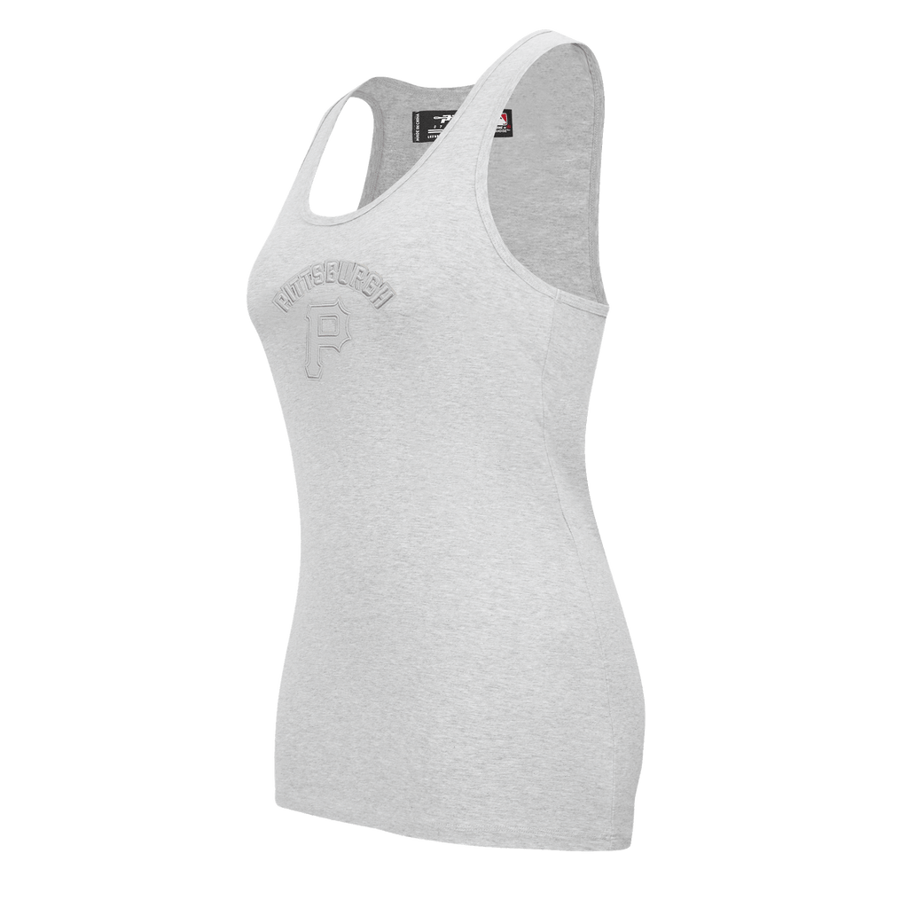 MLB PITTSBURGH PIRATES TRIPLE TONAL RELAXED FIT WOMEN'S RACERBACK (HEATHER GREY)