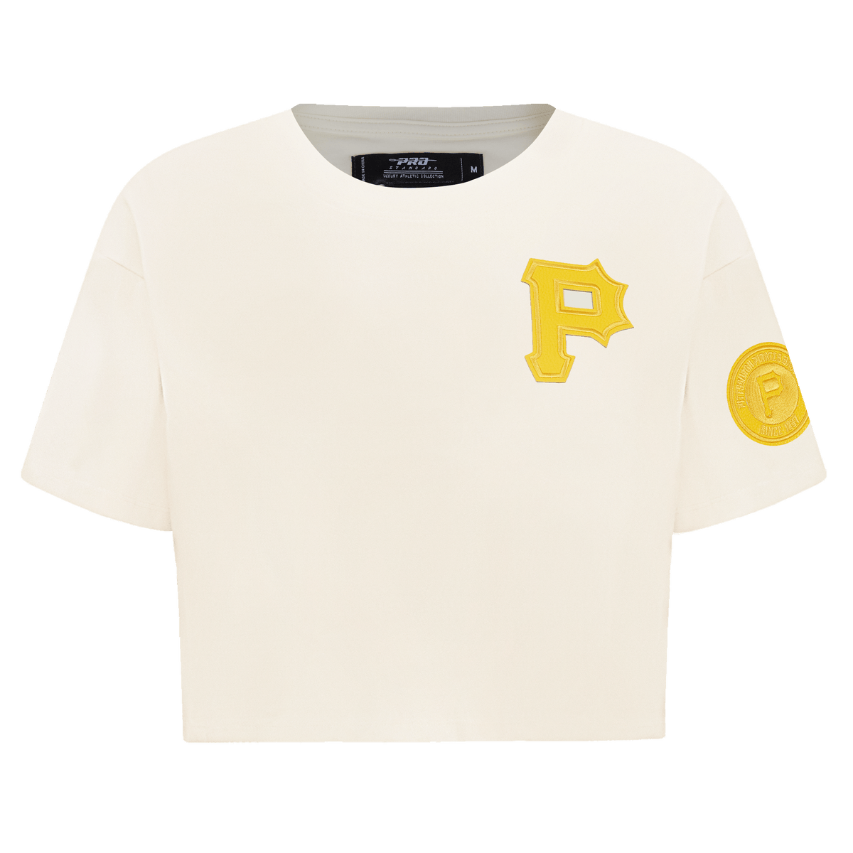 MLB PITTSBURGH PIRATES TRIPLE TONAL SINGLE JERSEY BOXY WOMEN'S TEE (EGGSHELL)