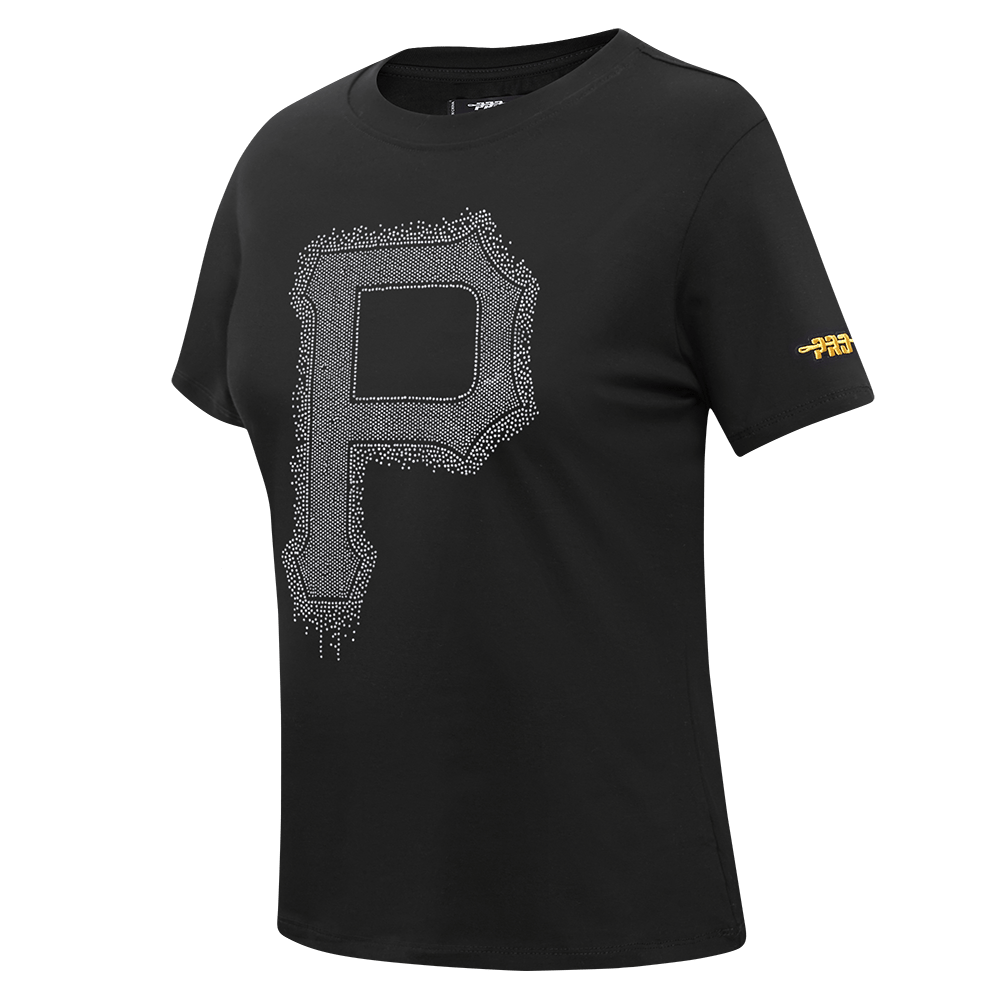 PITTSBURGH PIRATES LEGACY WOMEN'S SJ SLIM FIT TEE (BLACK)