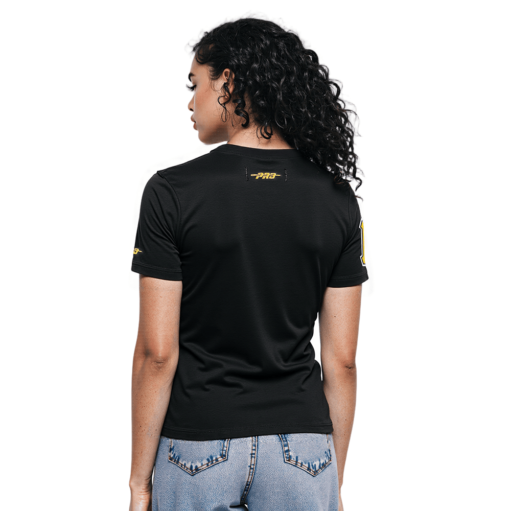 PITTSBURGH PIRATES LEGACY WOMEN'S SJ SLIM FIT TEE (BLACK)