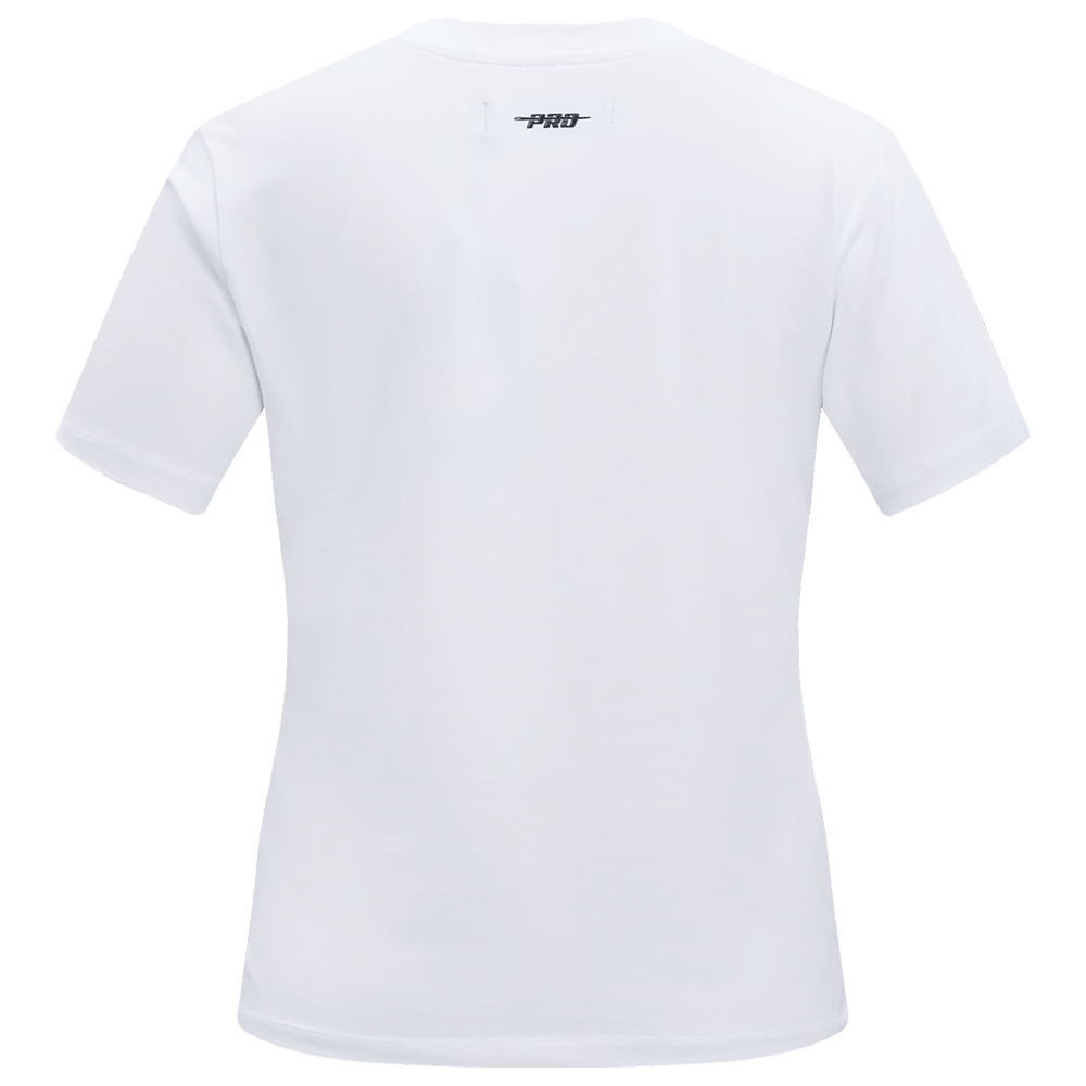 MLB PITTSBURG PIRATES CLASSIC SHORT SLEEVE WOMEN'S SINGLE JERSEY SLIM FIT TOP (WHITE)
