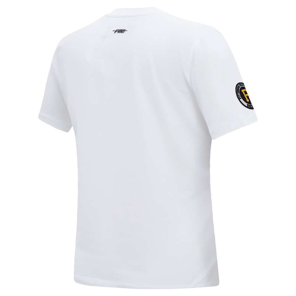 MLB PITTSBURG PIRATES CLASSIC SHORT SLEEVE WOMEN'S SINGLE JERSEY SLIM FIT TOP (WHITE)