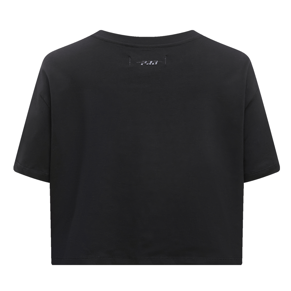 MLB PITTSBURGH PIRATES RETRO CLASSIC WOMEN'S BOXY TOP (BLACK)