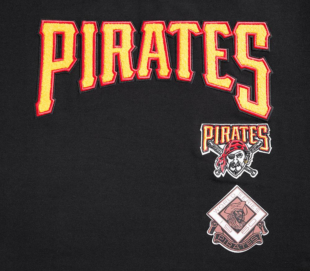 MLB PITTSBURGH PIRATES RETRO CLASSIC WOMEN'S BOXY TOP (BLACK)