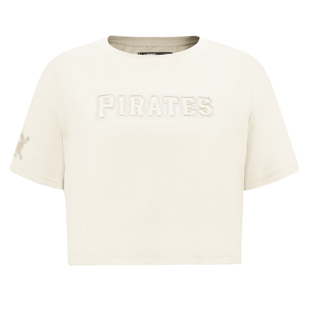 MLB PITTSBURGH PIRATES NEUTRAL WOMEN'S BOXY TOP (EGGSHELL)