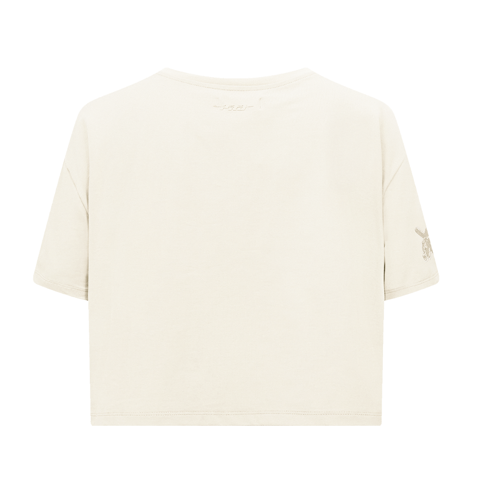 MLB PITTSBURGH PIRATES NEUTRAL WOMEN'S BOXY TOP (EGGSHELL)