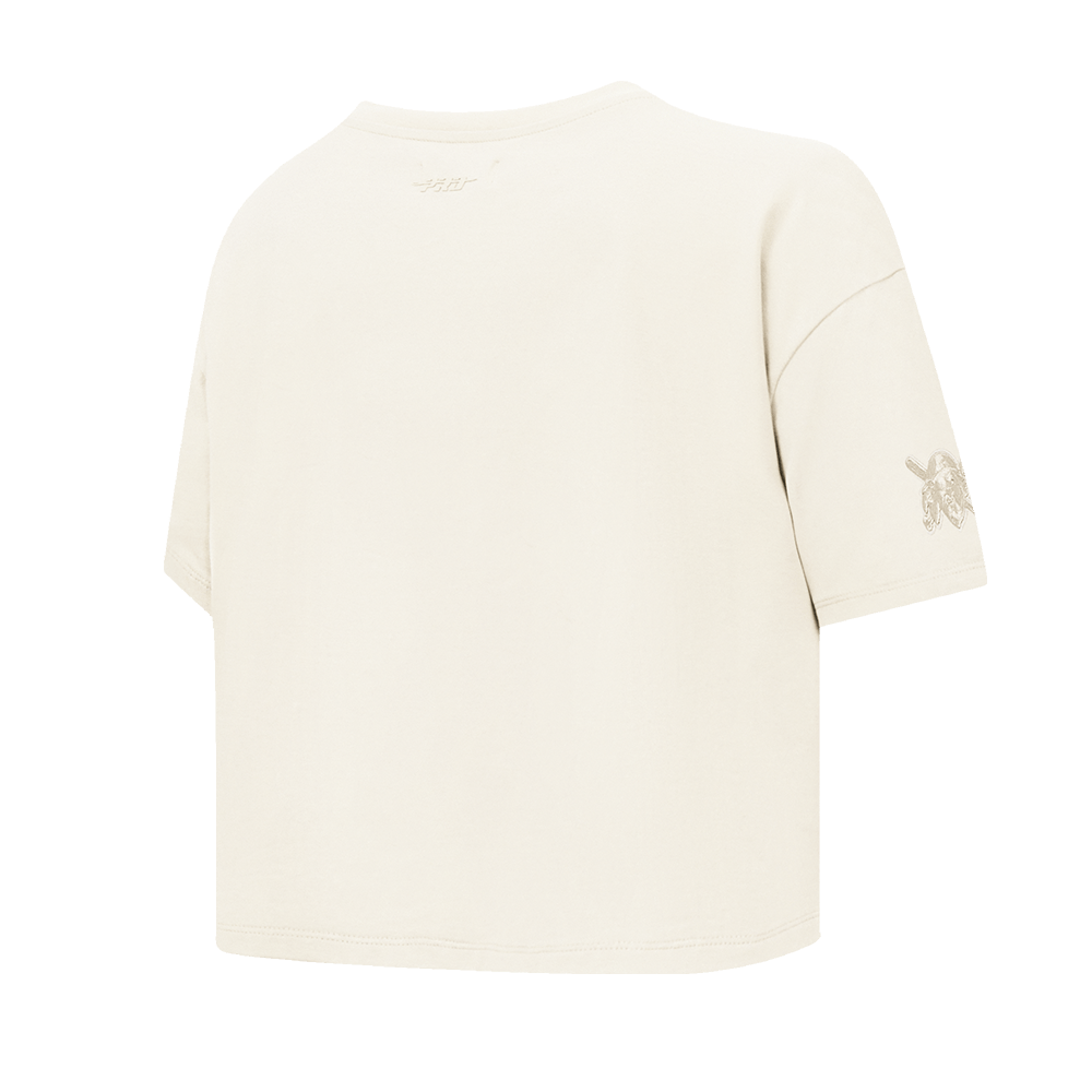 MLB PITTSBURGH PIRATES NEUTRAL WOMEN'S BOXY TOP (EGGSHELL)