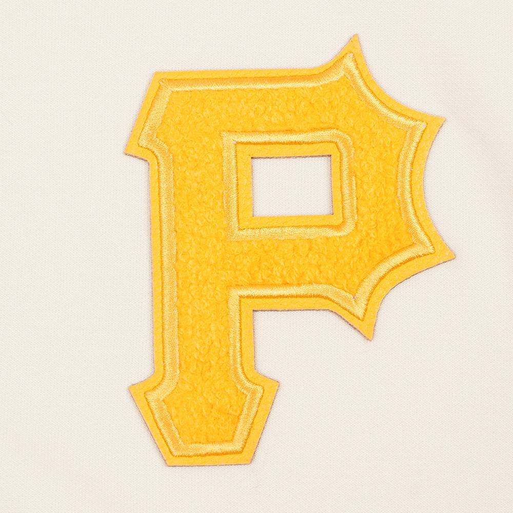 MLB PITTSBURGH PIRATES TRIPLE TONAL WOMEN'S DOUBLE KNIT FULL ZIP HOODIE (EGGSHELL)