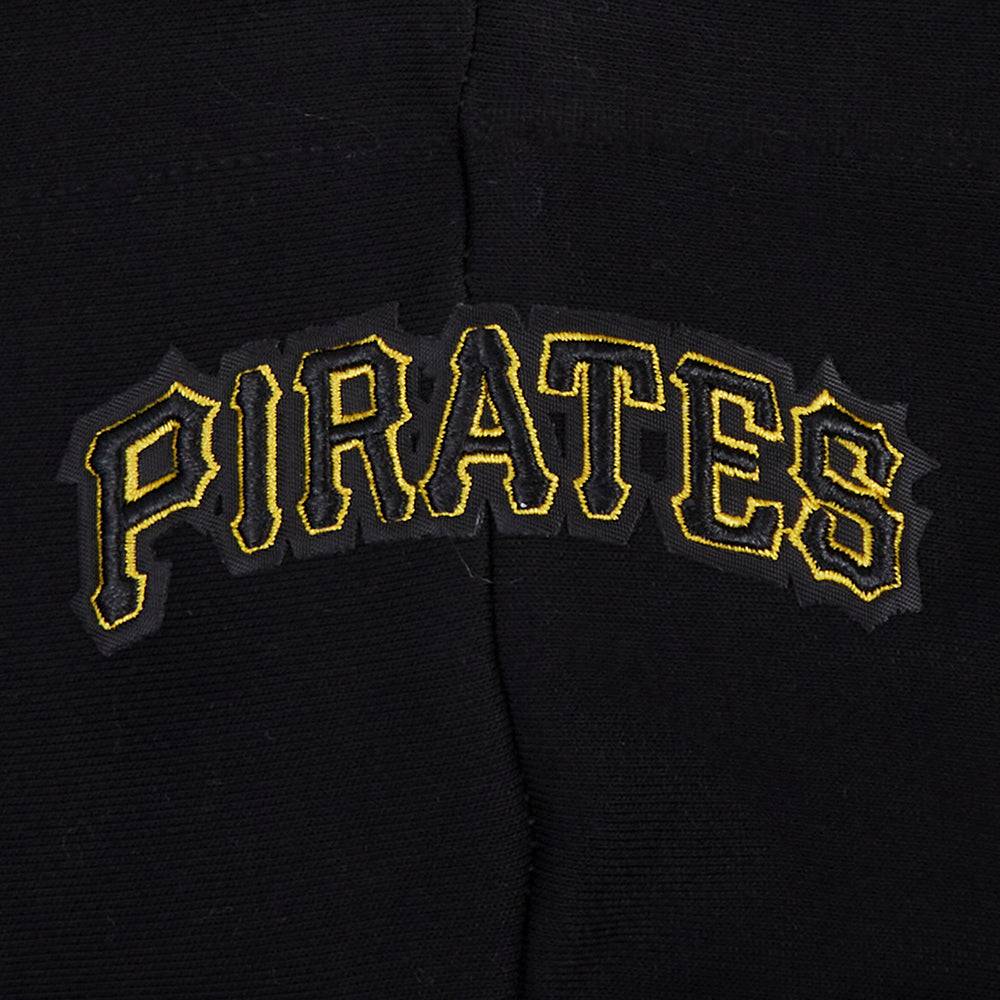 MLB PITTSBURGH PIRATES CITY RANSOM WOMEN'S RIB FLC CROPPED PO HOODIE (BLACK/YELLOW)