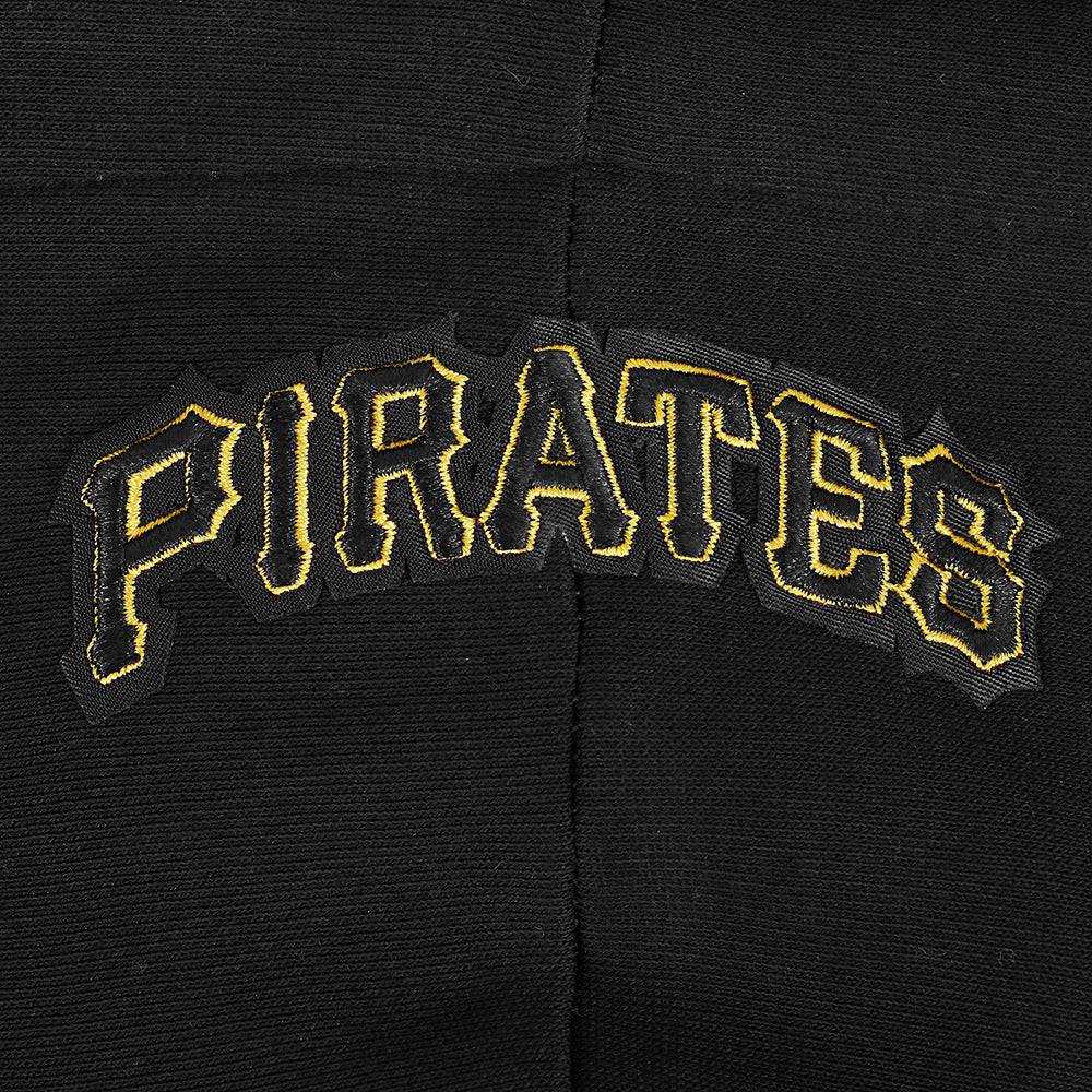 MLB PITTSBURGH PIRATES CITY RANSOM WOMEN'S RIB FLC CROPPED PO HOODIE (BLACK/YELLOW)