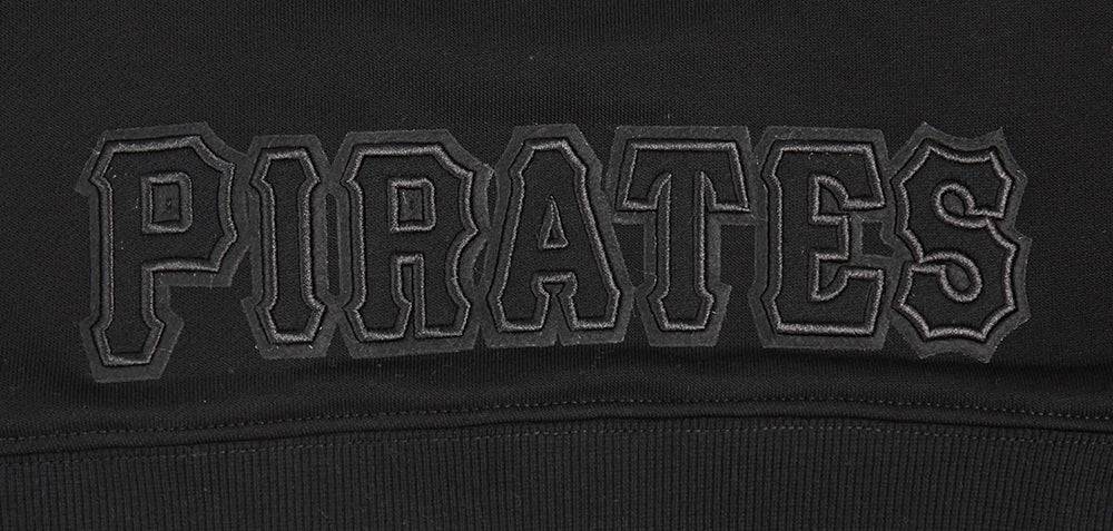 MLB PIRATAS DE PITTSBURGH SUDADERA CORTA CON CAPUCHA PARA MUJER NEUTRA (NEGRA)