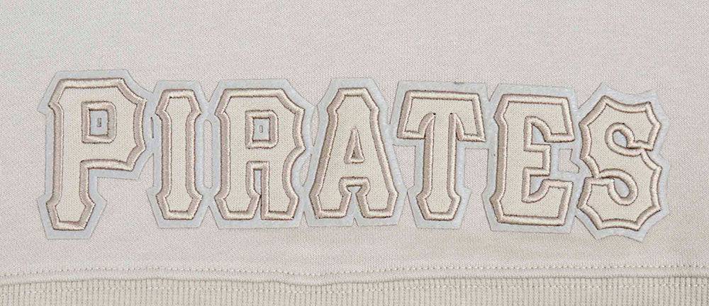 MLB PITTSBURGH PIRATES NEUTRAL WOMEN'S CROPPED PULLOVER HOODIE (TAUPE)