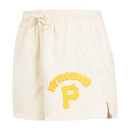 PANTALÓN CORTO TEJIDO PARA MUJER MLB PITTSBURGH PIRATES TRIPLE TONAL W (BLANCO HUESO)