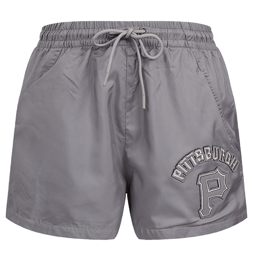 MLB PITTSBURGH PIRATES TRIPLE TONAL W WOVEN WOMEN'S SHORT (GRAY)