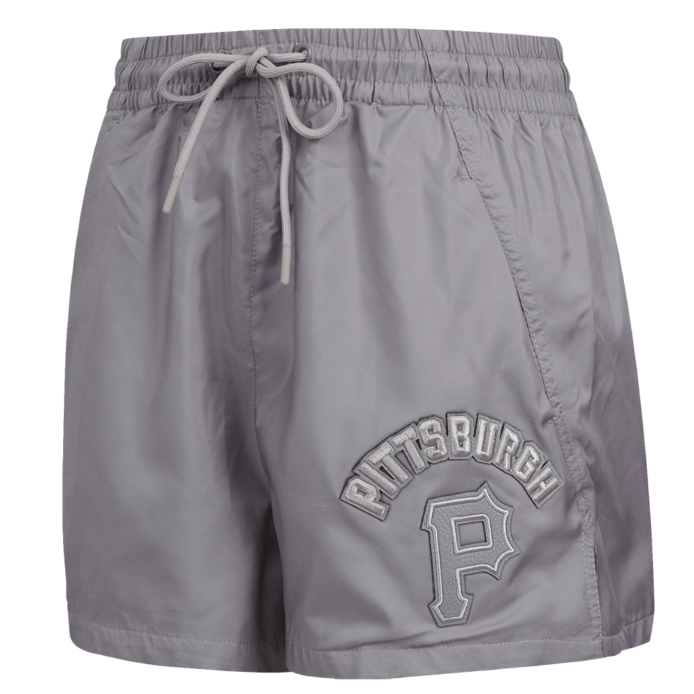 MLB PITTSBURGH PIRATES TRIPLE TONAL W WOVEN WOMEN'S SHORT (GRAY)