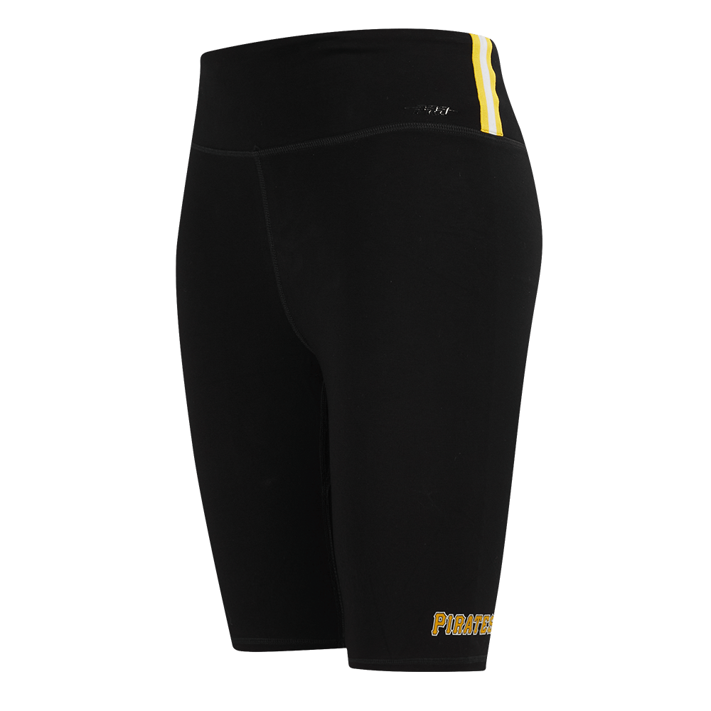 MLB PITTSBURGH PIRATES CLASSIC WOMEN'S COTTON BIKE SHORT (BLACK)