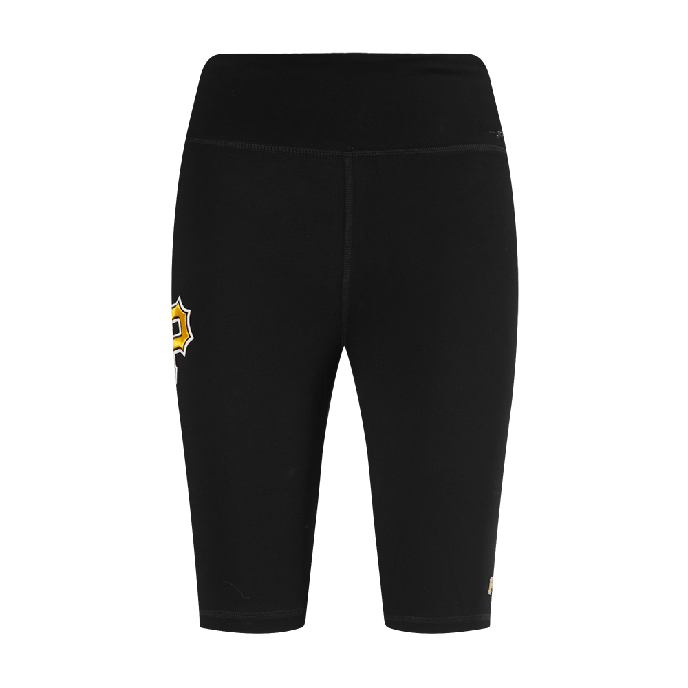 MLB PITTSBURGH PIRATES CLASSIC WOMEN'S COTTON BIKE SHORT (BLACK)